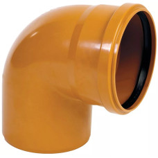 Коліно ПВХ, кут=87 град., D=160 мм (шт.) (222240-03)