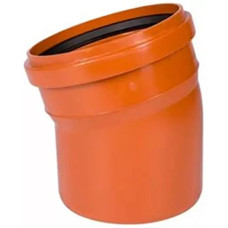 Коліно ПВХ, кут=15 град., D=160 мм (шт.) (222200-03)