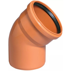 Коліно ПВХ, кут=45 град., D=110 мм (шт.) (220220-03)