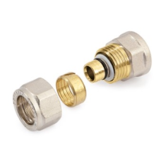 Фітинг прямий 16х1/2" ВР Нікель (530002N041620A)