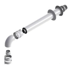 Комплект для горизонтального проходу крізь стіну 750 мм з точкою відбору, 60/100 мм (турбо) (0020199379)