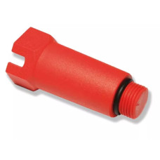 Заглушка довга червона з гумовою прокладкою 1/2" (ZAGDXXXXXX)