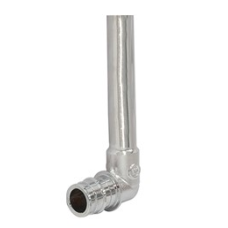 Кутник GX з хромованою трубкою, розмір 16x15 (L-250 мм) (GX128X013)