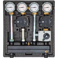 Насосна група KOMBIMIX без насосів, 1 змішувальний і 1 прямий контури (UK/MK), з сервомотором, DN20 (26102EA)