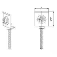 Елемент кріпильний для сифону або отвода НТ, шпилька М8 (137345001)