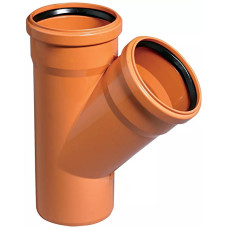 Трійник ПВХ, кут=45 град., D=110x110 мм (шт.) (220300-03)
