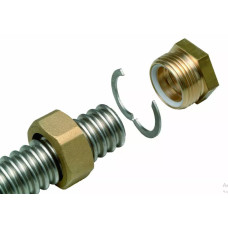 Соединитель с накидной гайкой для труб Inoflex, DN 25 1" ВР (46112FL)