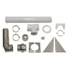 Комплект для горизонтального проходу крізь стіну 80/125 (0020042748)